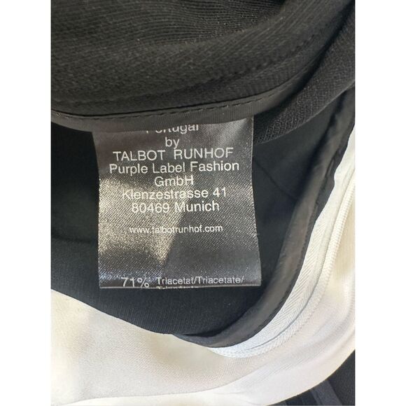 TALBOT RUNHOF Asymmetric two-tone crepe gown SIZE US4 $2295 - Picture 9 of 9